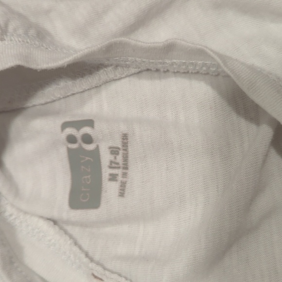 Girls White Summer Tank Top - Picture 3 of 5